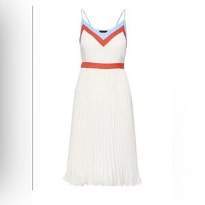 Banana Republic colorblock pleated Midi Dress